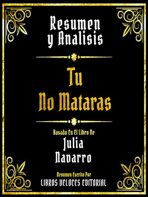 cover image of Resumen Y Analisis--Tu No Mataras